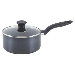 T-Fal - T-fal Simply Cook Nonstick A81024 Dishwasher Safe Cookware 3 Qt Saucepan with Lid Black