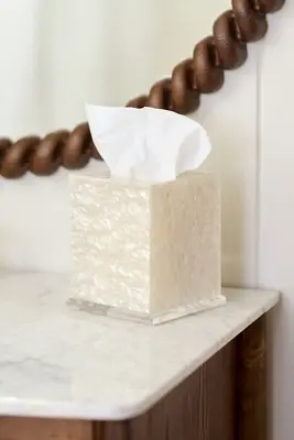 Tortoise Acrylic Tissue Box Cover