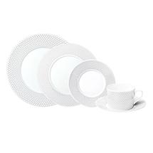 Christofle Porcelain Five Piece Place Setting for One                                                                                                                                Madison 6