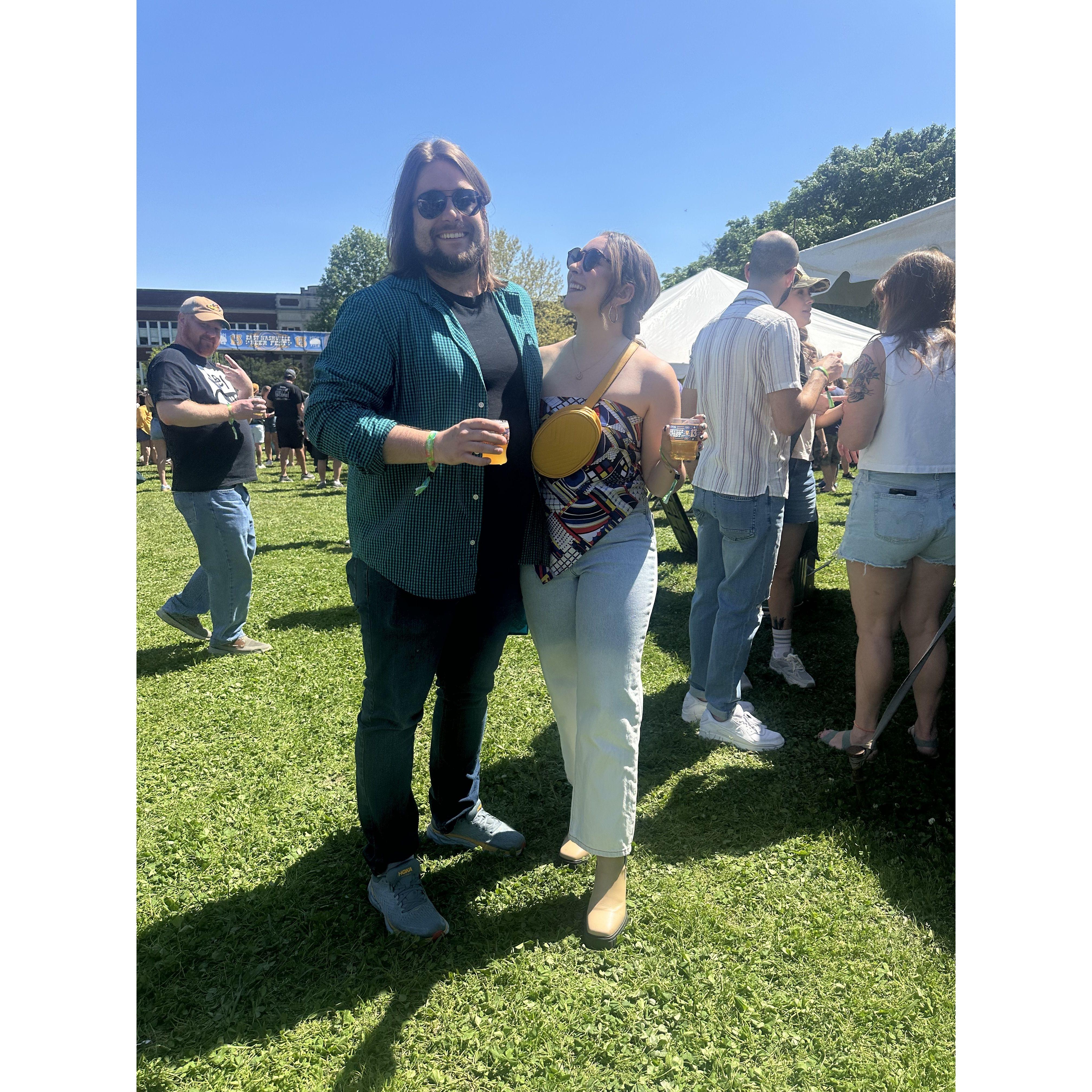 Our annual beer fest together!