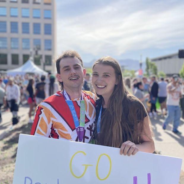 Taken after their first half marathon together (SLC)