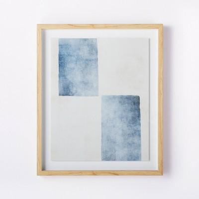 20" x 24" Framed Wall Art Blue/White - Threshold™ designed with Studio McGee