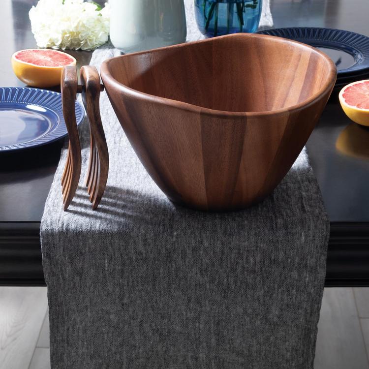 Lipper, Acacia Wave Serving Bowl Zola