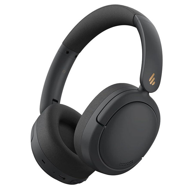 Edifier W800BT Pro Hybrid Active Noise Cancelling Headphones - Hi-Res Audio - AI Call Noise Cancellation - 45H Playtime - Fast Charging - Foldable - Wireless Over-Ear Bluetooth 5.4 Headphones - Black
