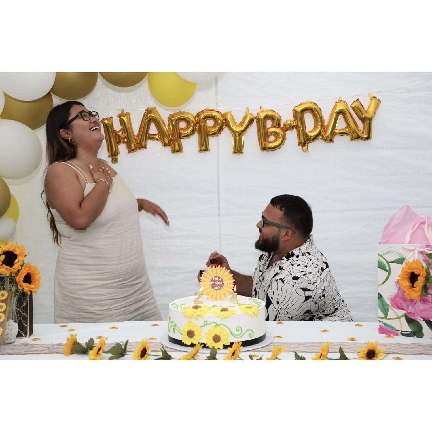 & of course the greatest moment of all - the engagement