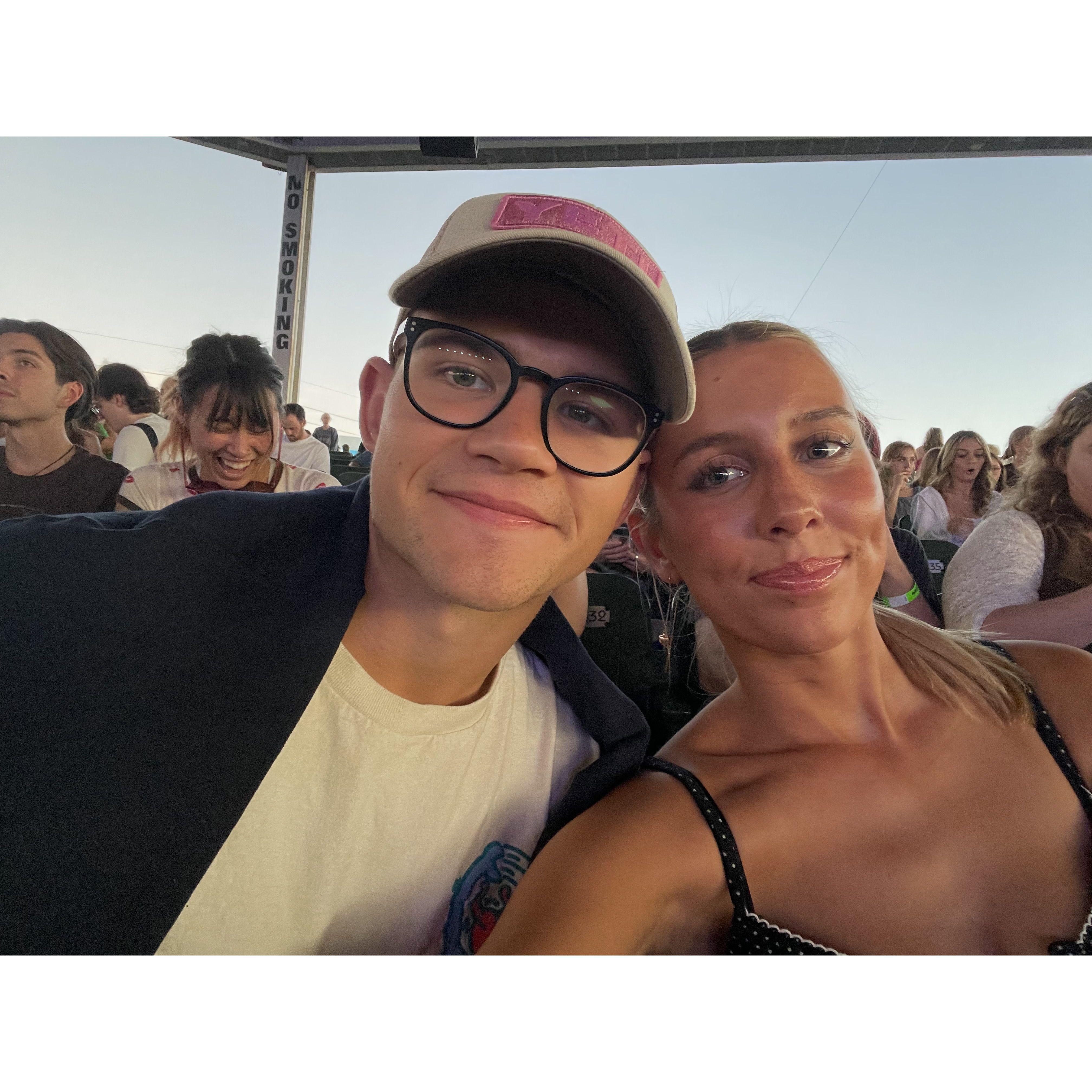 Claire and Dane's first concert together was in August 2024--three and a half years after they started dating!