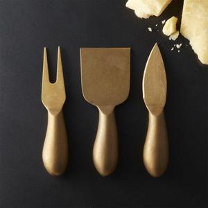 Helms Gold Cheese Knives Set of 3