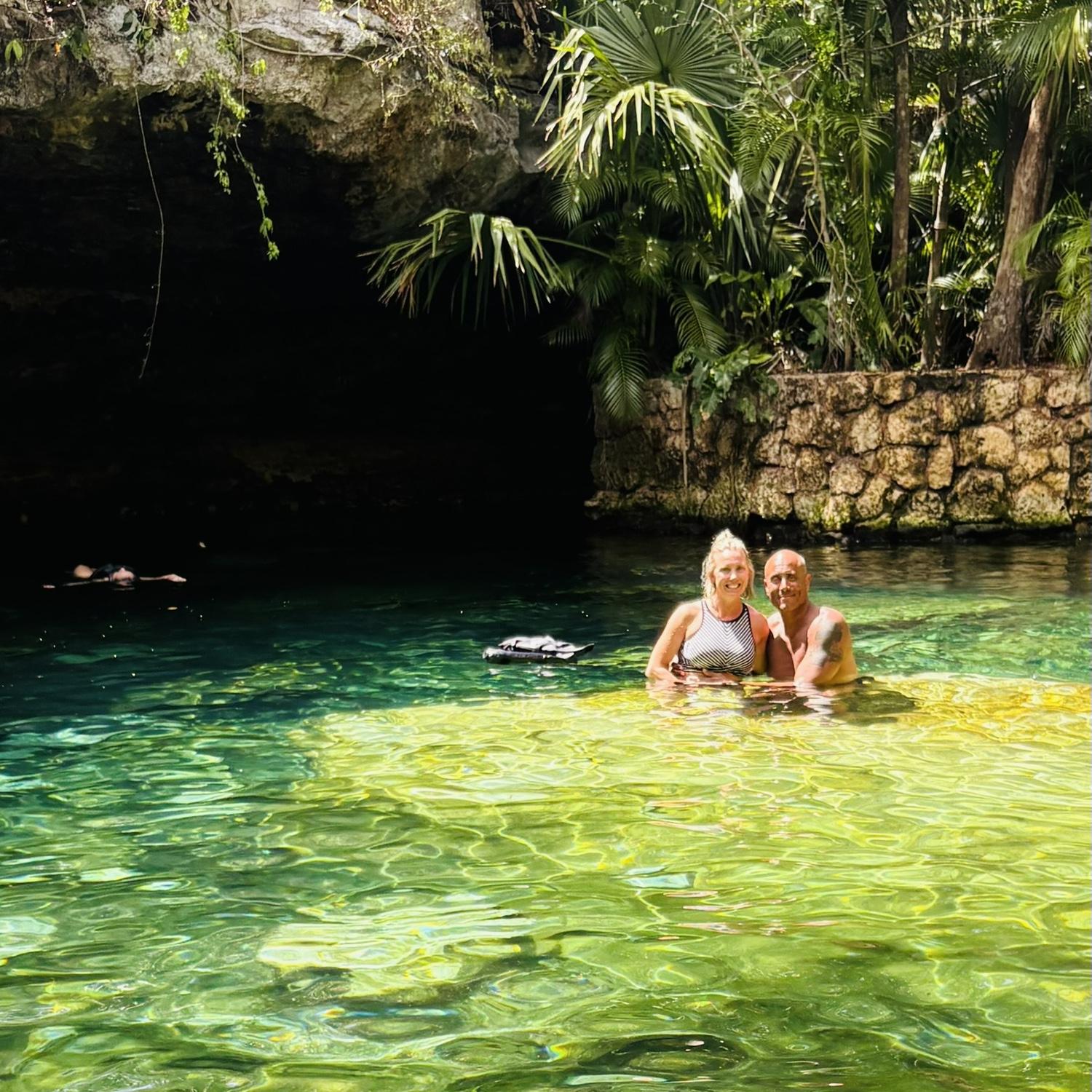 Cenote in the Cancun area