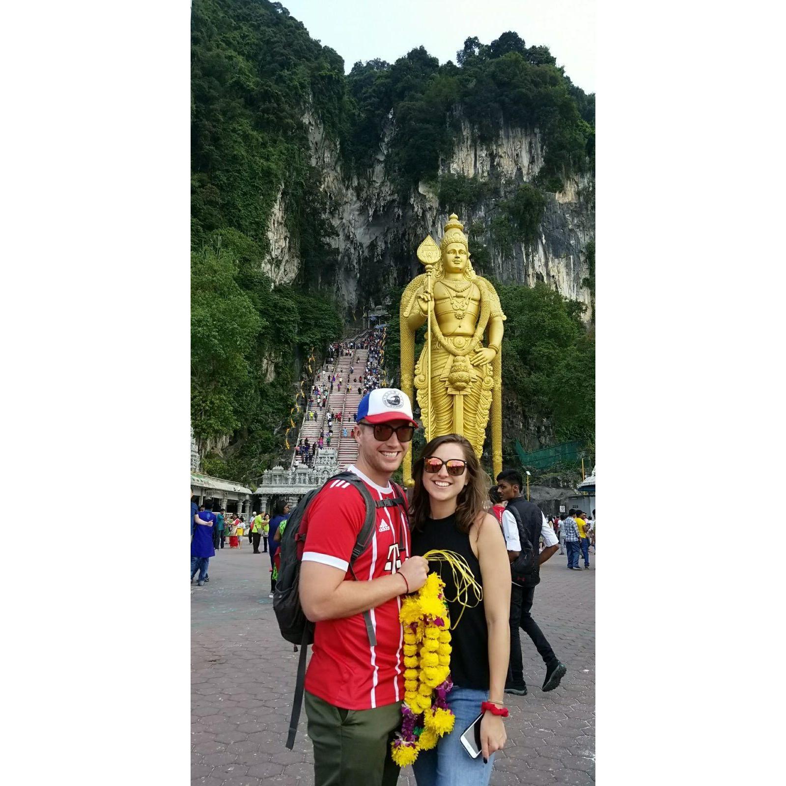 Batu Caves in Malaysia, February 2018