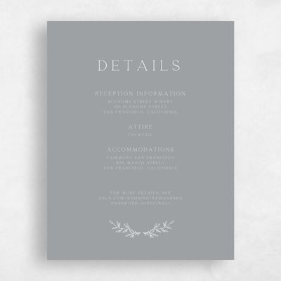 Gray, Grey Wedding Enclosure - Rhys