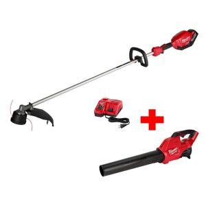 M18 FUEL 18-Volt Lithium-Ion Brushless Cordless 16 in. String Trimmer 9.0Ah Kit with M18 GEN II FUEL Blower