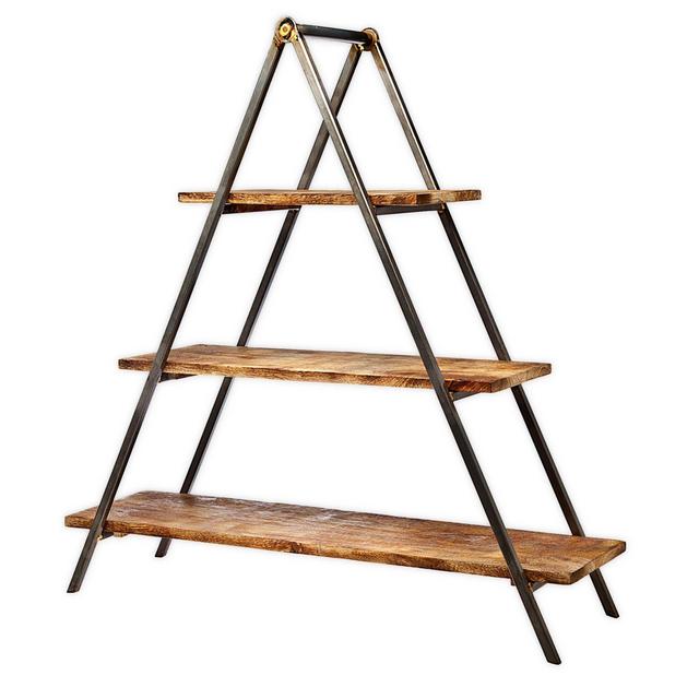 Godinger 3-Tier Wood Server