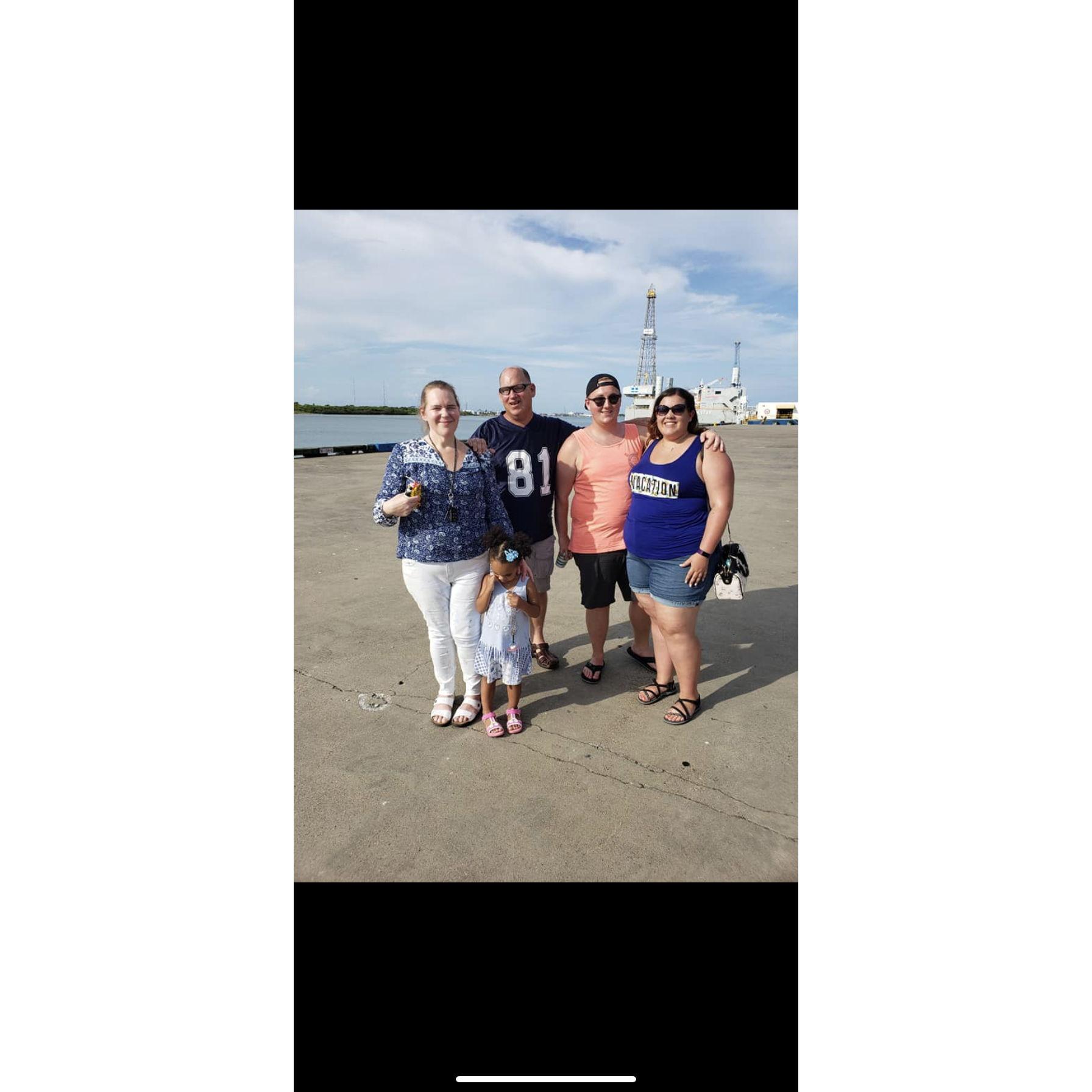 Kelsey's first Drake-Campbell family trip, Galveston TX