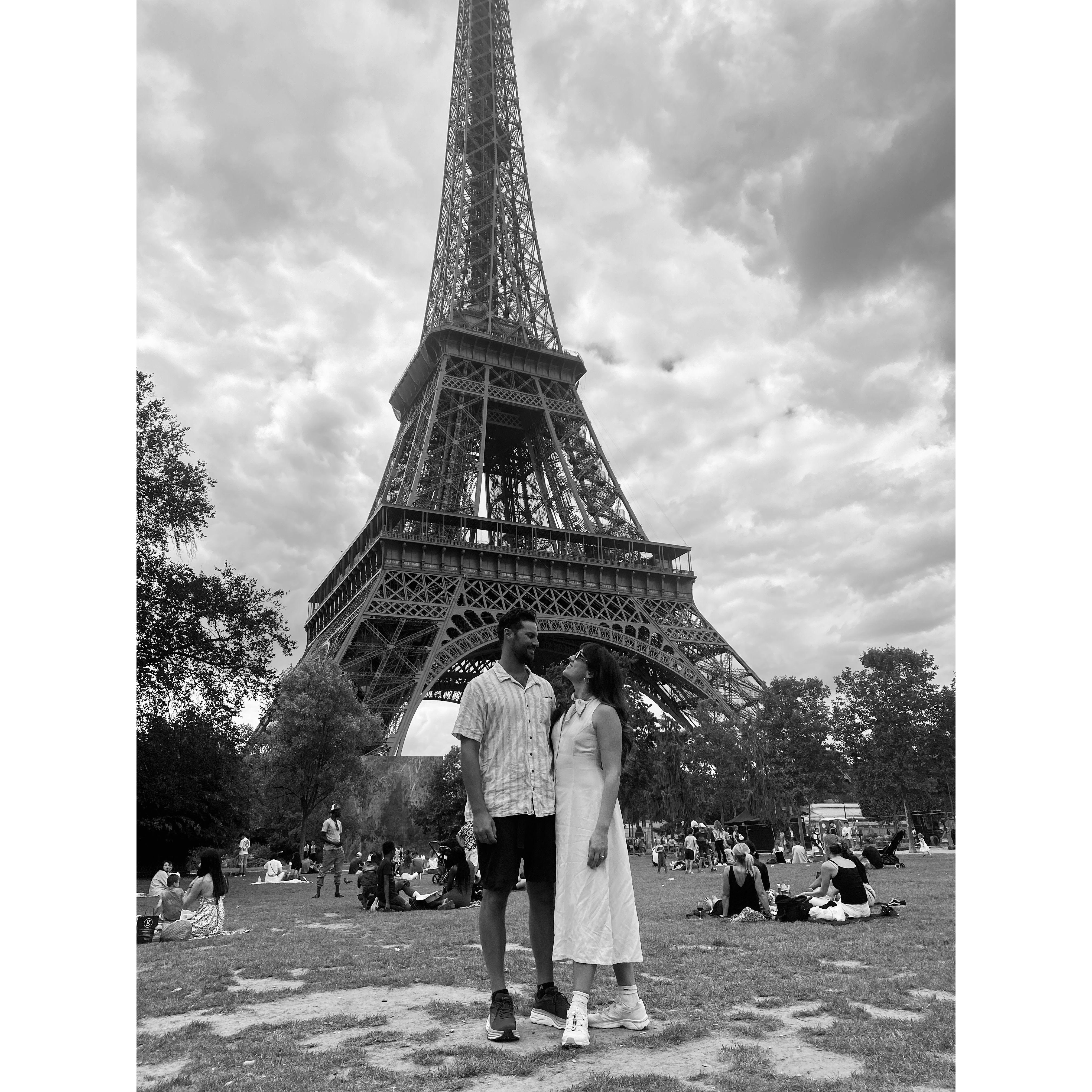 our first time together in Paris