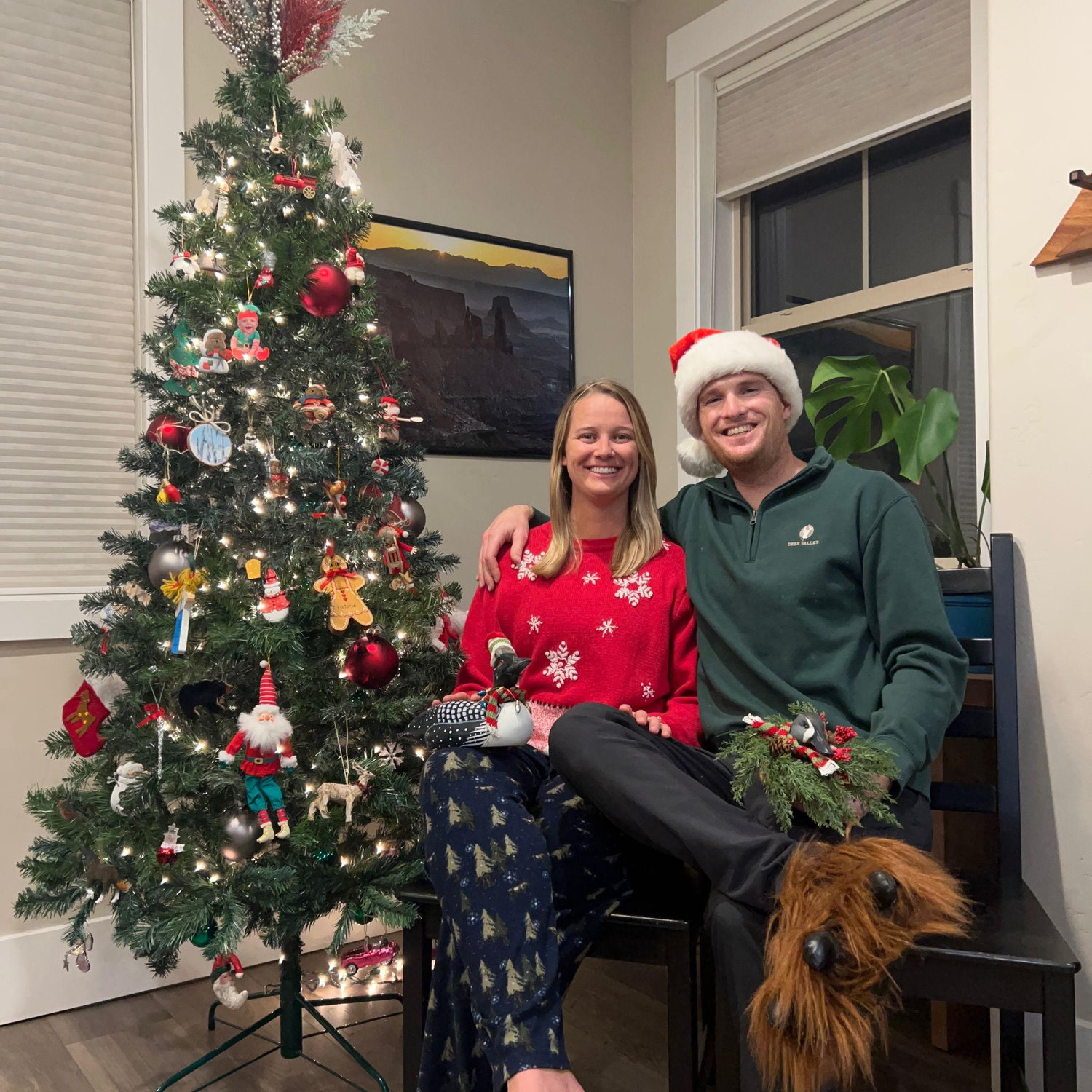 Our first Christmas card photo that we were too lazy to send out