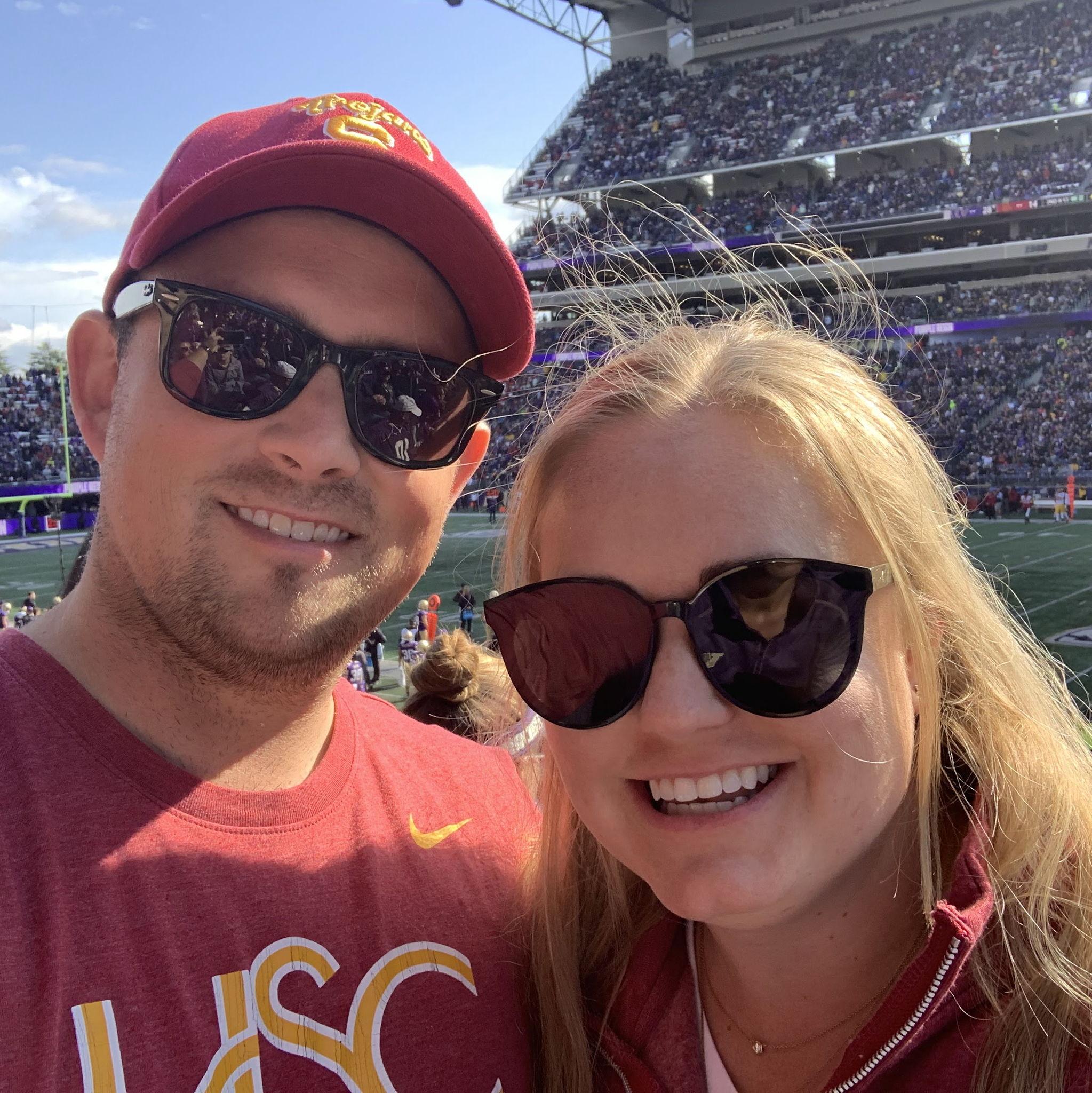 September 28, 2019 - Charlotte's first trip to Edmonds to meet Peter's family. We went to a USC/UW football game (and won!).