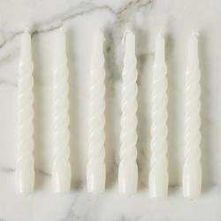 etuHOME Twisted Taper Candles, Set of 6