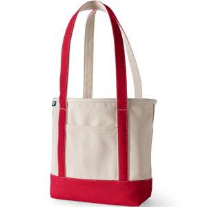 Monogramed Medium 5 Pocket Open Top Canvas Tote Bag