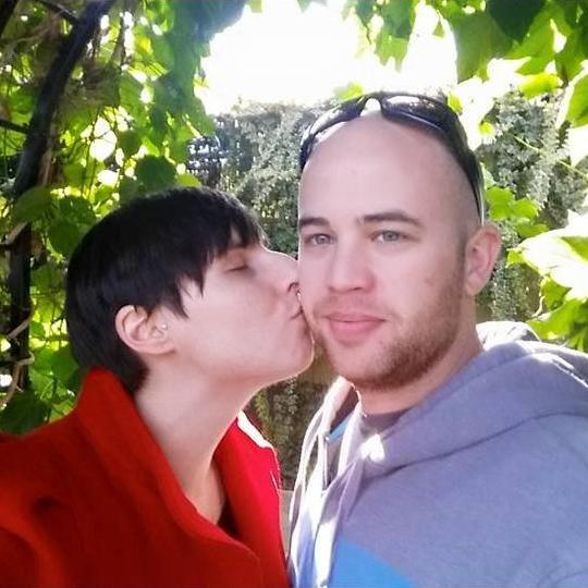 Us at the Milwaukee Bio Domes enjoying a moment.
