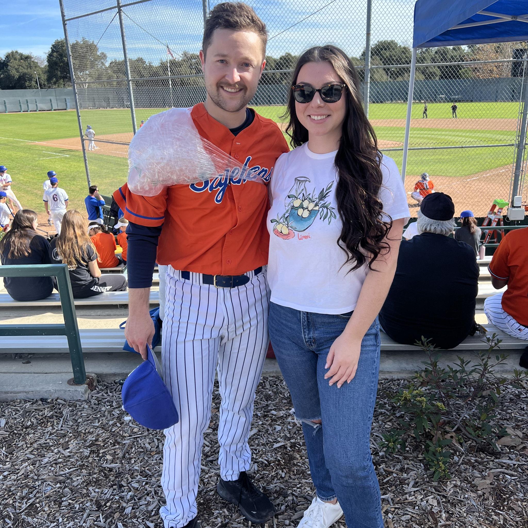 Trevor Playing at his Alumni Baseball Game