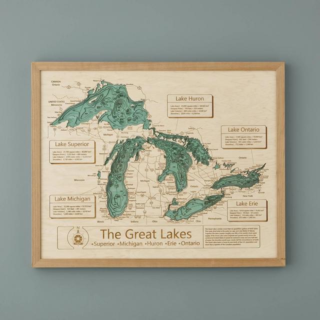 Lake Topography Art