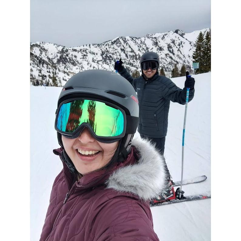 Learning how to ski. ⛷ 