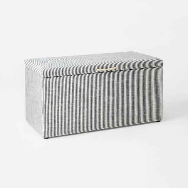 Lynwood Cube Bench Ticking Striped - Threshold™ designed with Studio McGee
