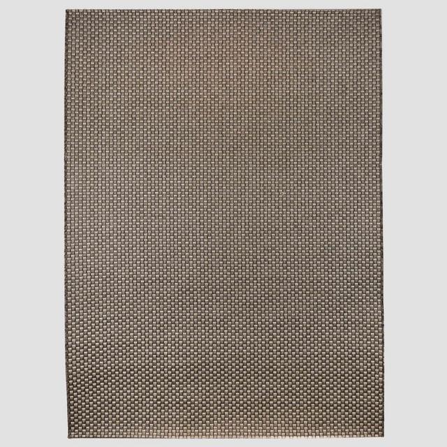 7'10" x 10' Basketweave Outdoor Rug Coffee - Smith & Hawken™