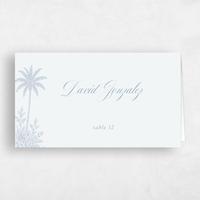 Blue Wedding Place Card - Océan