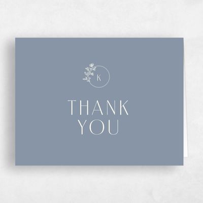 Blue Landscape Wedding Thank You - Positano Landscape