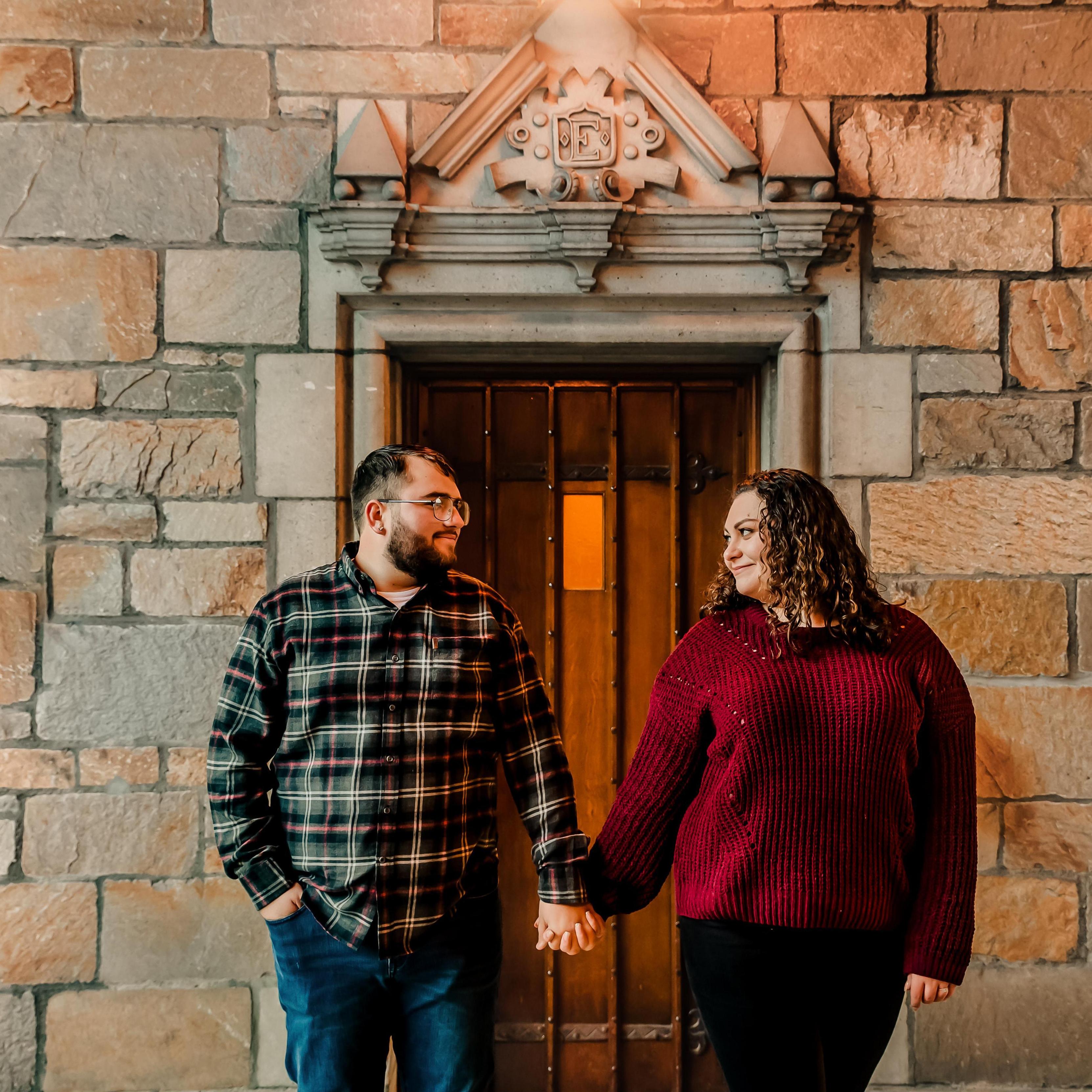 Engagement picture in Ann Arbor