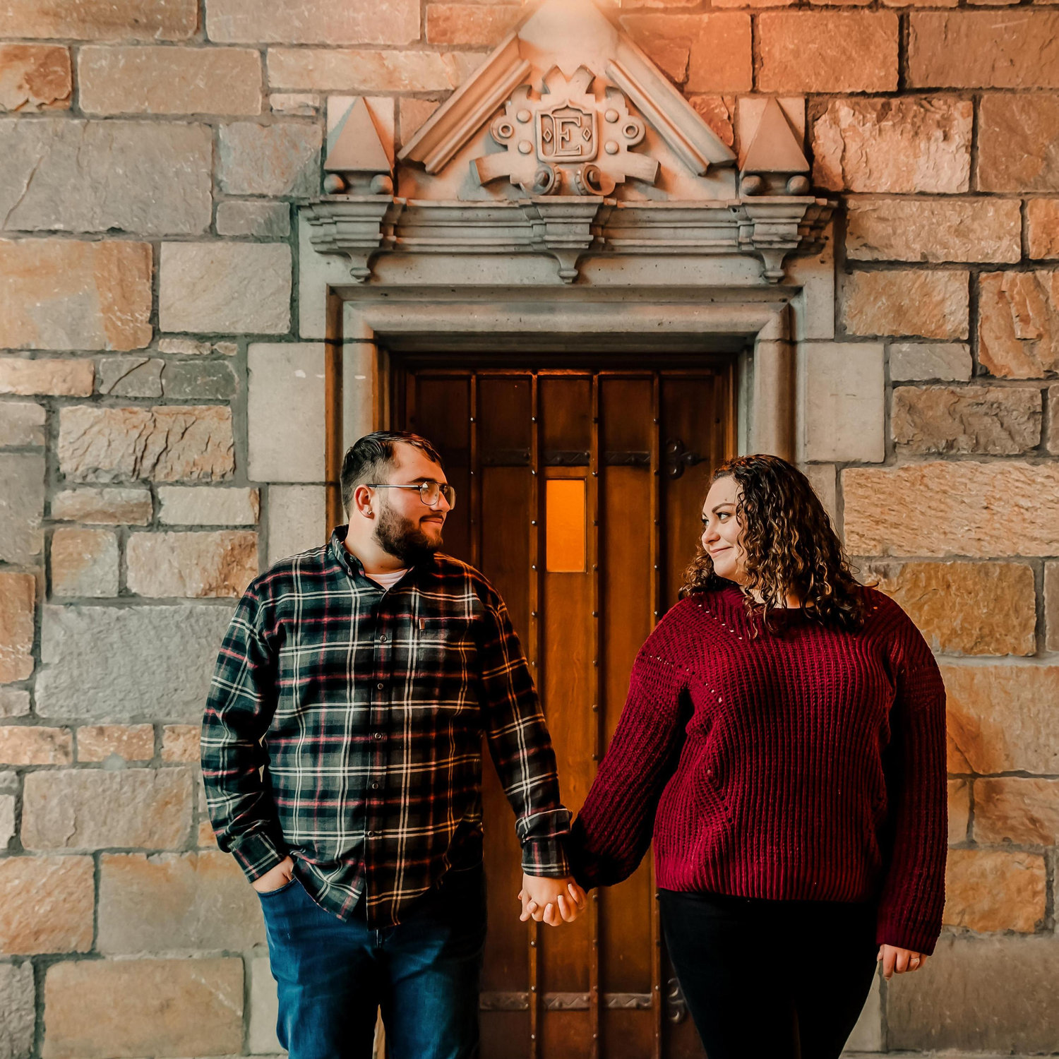Engagement picture in Ann Arbor
