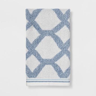 Geometrical Shape Hand Towels Blue - Threshold™