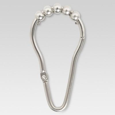 Hinged Glide Zinc Hooks Brushed Nickel - Threshold™