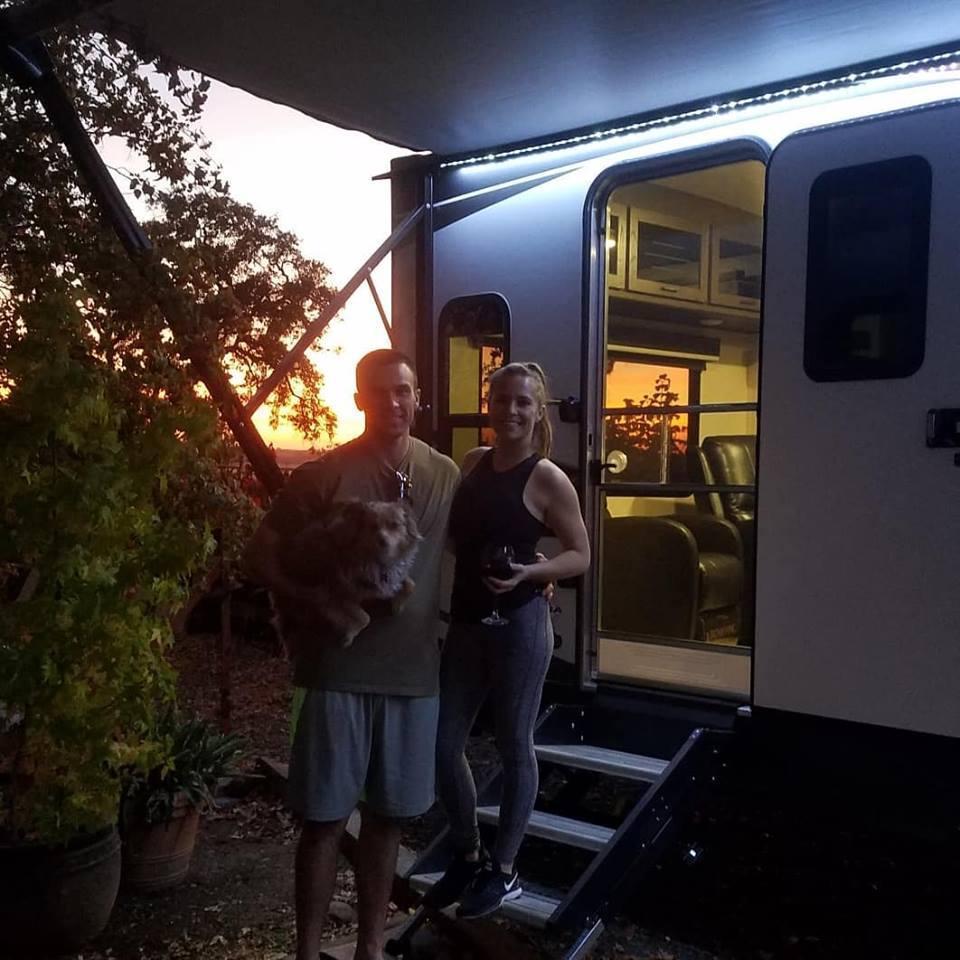 Our first big purchase together, our new Travel Trailer!! Who wants to go on a trip?