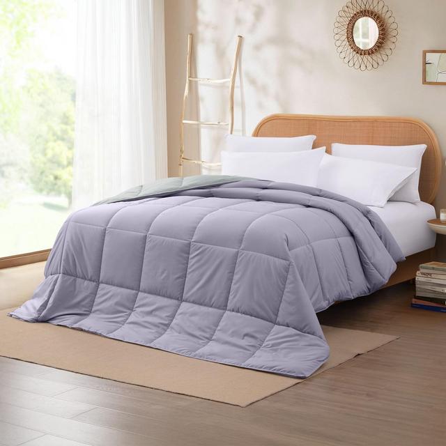 Modern Threads Down Alternative Reversible Comforter Amethyst & Silver Full/Queen