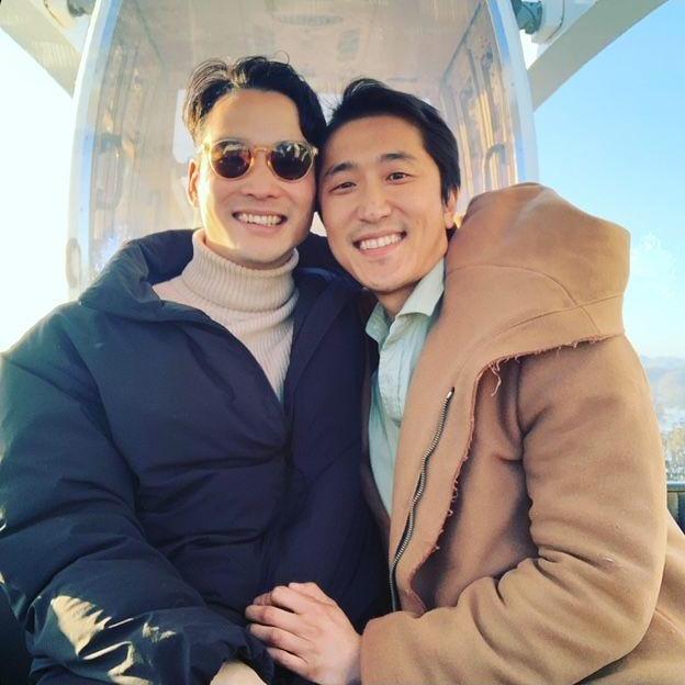 Jeffrey proposed to Christopher on March 25, 2023 while overlooking the San Francisco Bay from the top of the ferris wheel in Golden Gate Park.