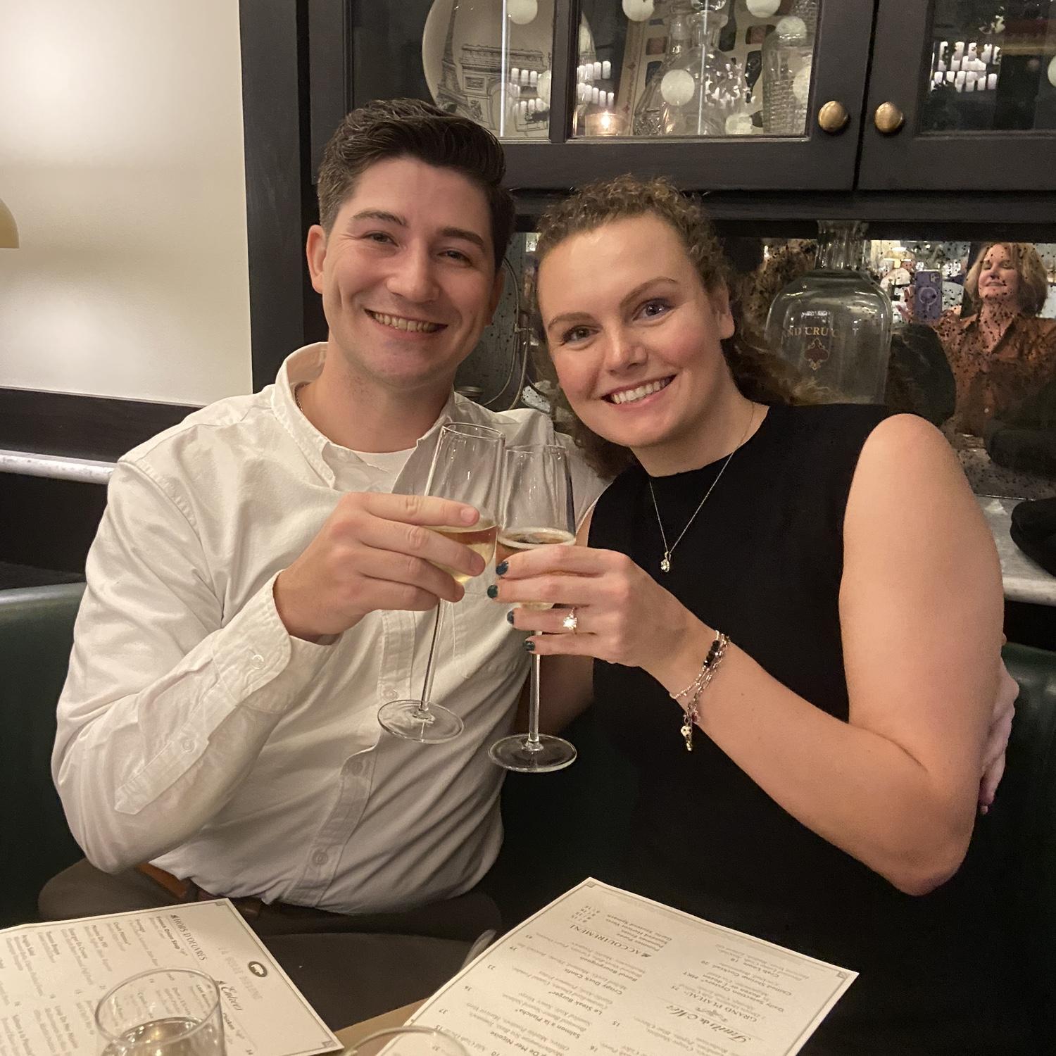 The dinner after the engagement