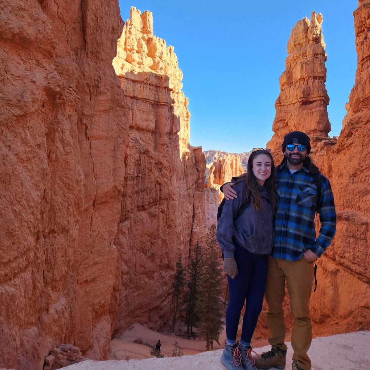 Us Hiking in Bryce Canyon.