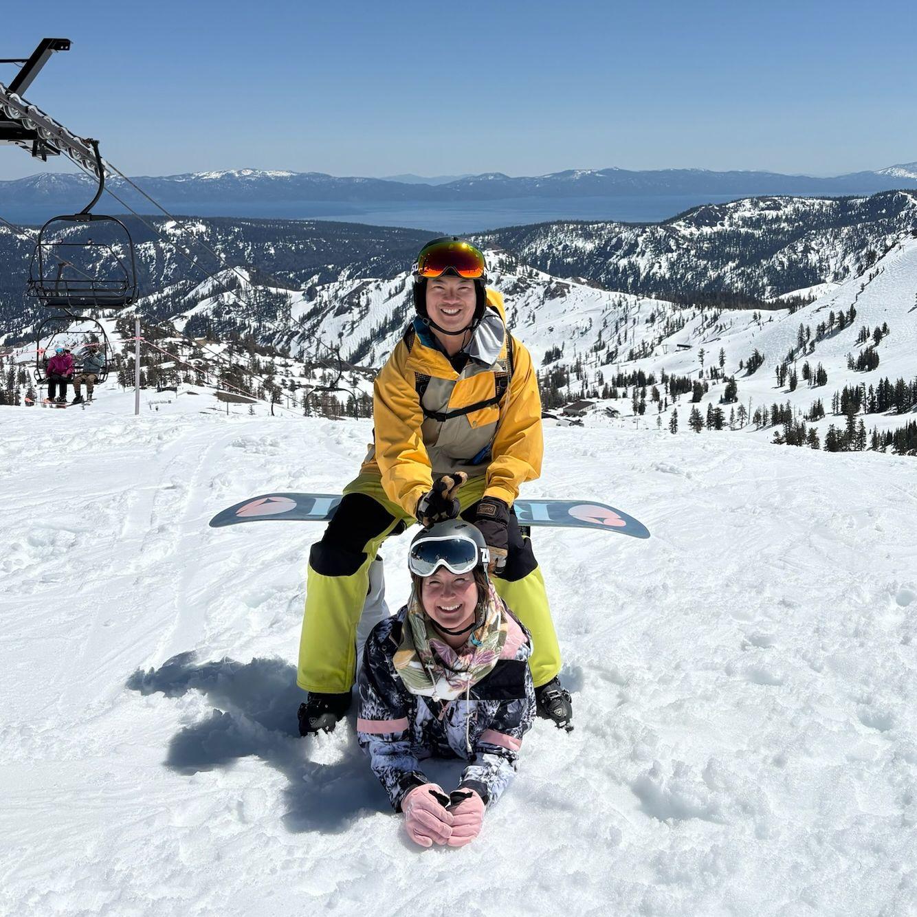 We love engagement diamonds & black diamonds at Palisades Tahoe!