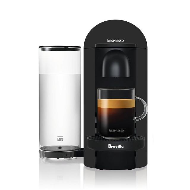 Nespresso VertuoPlus Matte Black Coffee Maker & Espresso Machine by Breville