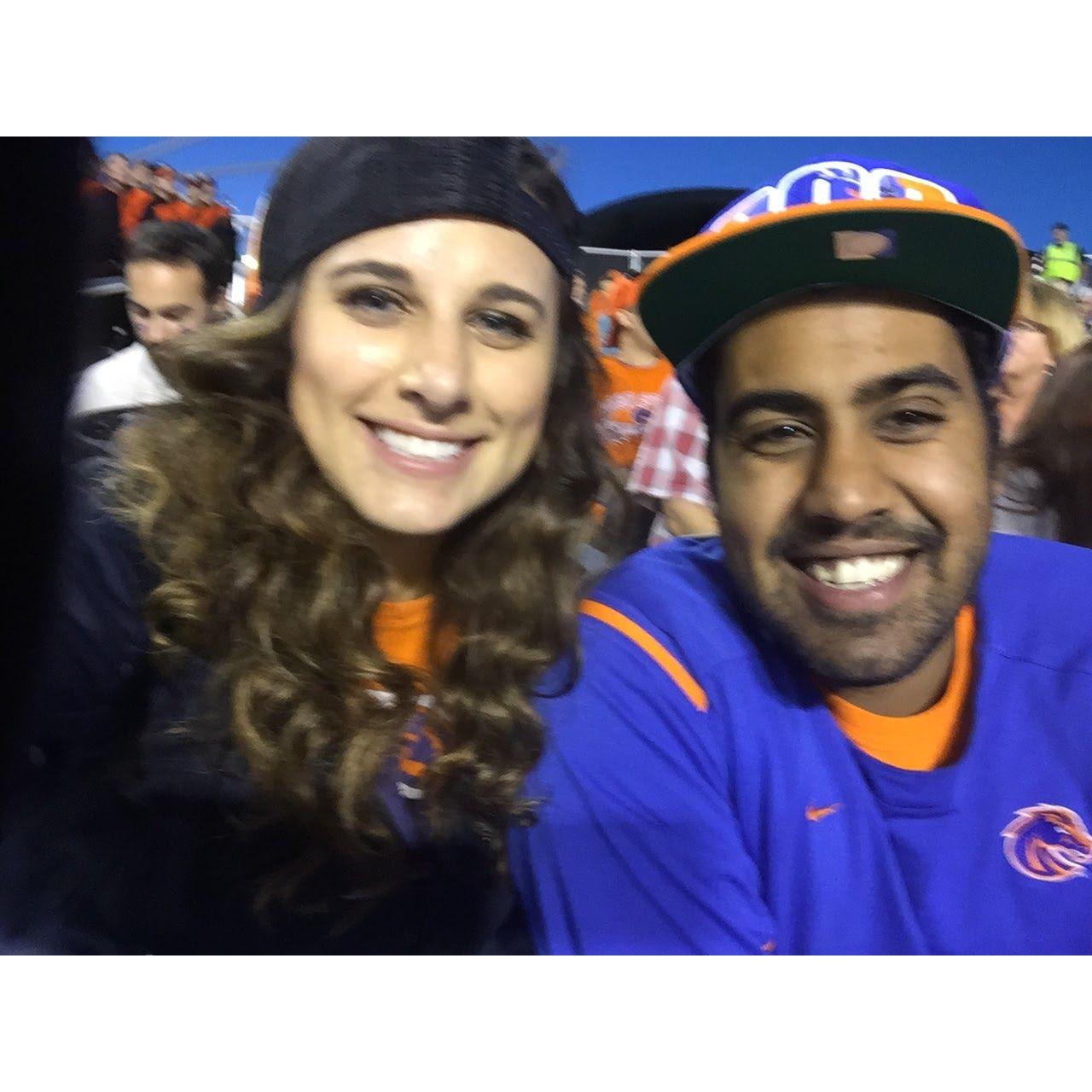 Our first Boise State game together - 2015