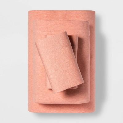 King Jersey Blend Sheet Set Dark Peach - Project 62&#8482; + Nate Berkus&#8482;