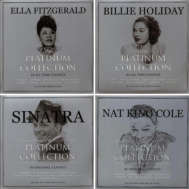 NotNow Music Bundle - Platinum Collection Vinyl LPs - Ella Fitzgerald, Billie Holiday, Frank Sinatra, Nat King Cole (4 albums, 12 LPs) [Vinyl]