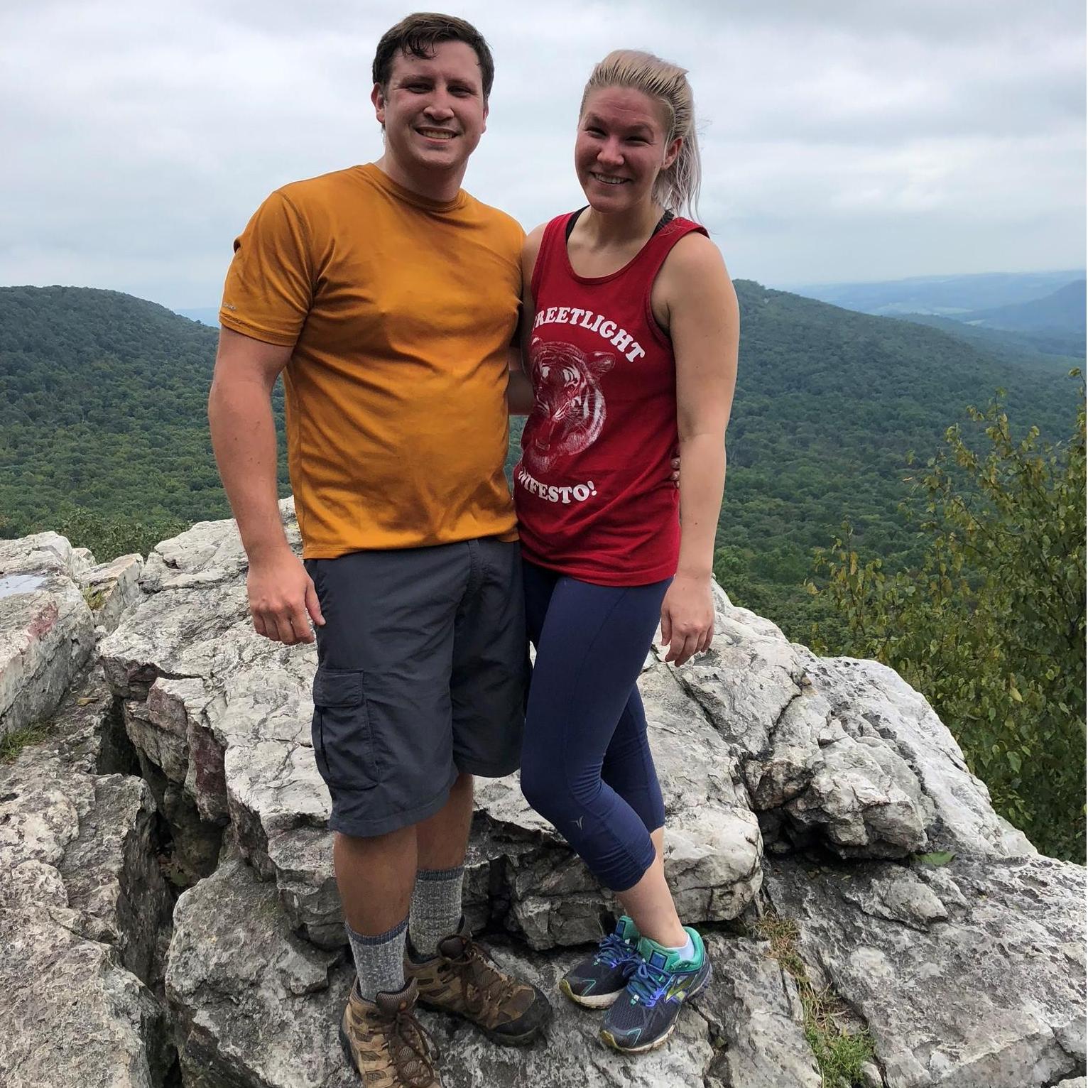 Celebrating a good hike with good friends for Erin Mitchell's birthday!