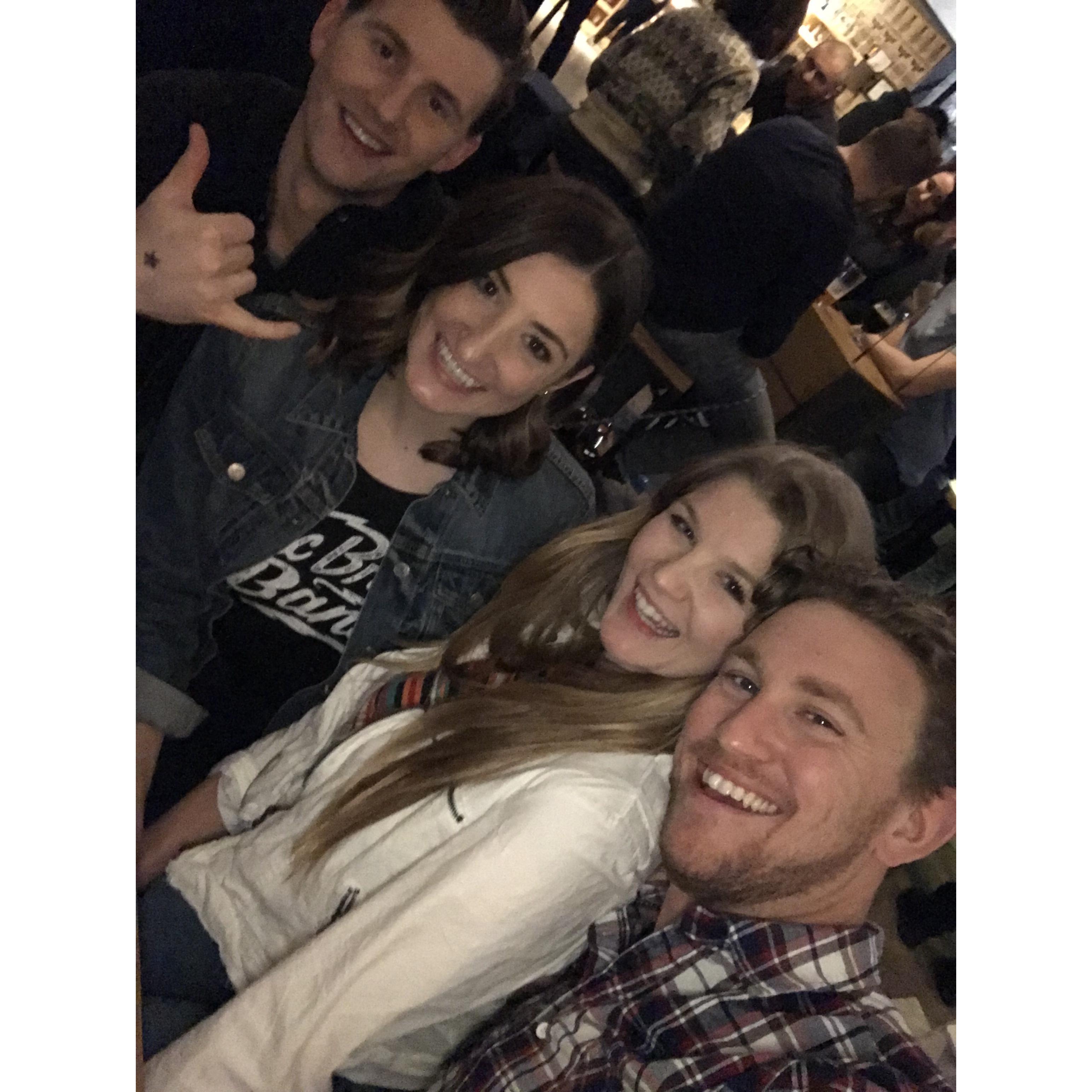 Hanging out with our favorite couple!