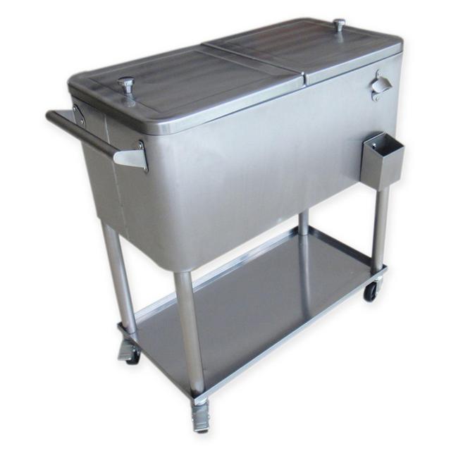 Permasteel 80-Quart Patio Cooler in Metallic