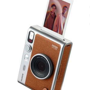 FUJIFILM INSTAX MINI EVO Hybrid Instant Camera | Brown