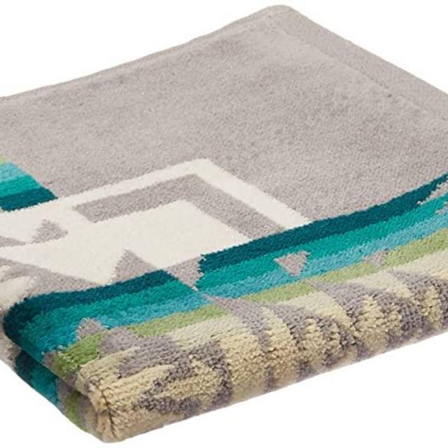 Pendleton Jacquard Wash Cloth Towel, Chief Joseph Grey