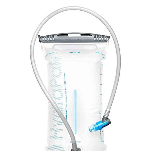 HydraPak Shape-Shift Low-Profile Water Bladder/Reservoir for Hydration Backpacks (2 or 3 Liter) High Flow Bite Valve, Safe & Reliable